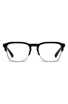 Vincero Villa 53mm Blue Light Blocking Glasses in Black/Clear at Nordstrom