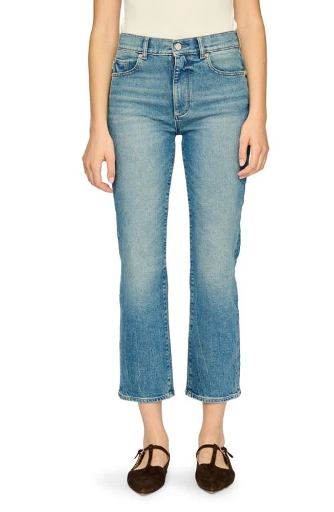 DL1961 Patti High Waist Ankle Straight Leg Jeans Hollow Creek (Vintage) at Nordstrom,