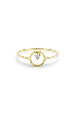 Zoë Chicco Prong Diamond Ring 14K Yellow Gold at Nordstrom,