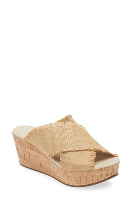 Chocolat Blu Wella Platform Sandal Raffia at Nordstrom,