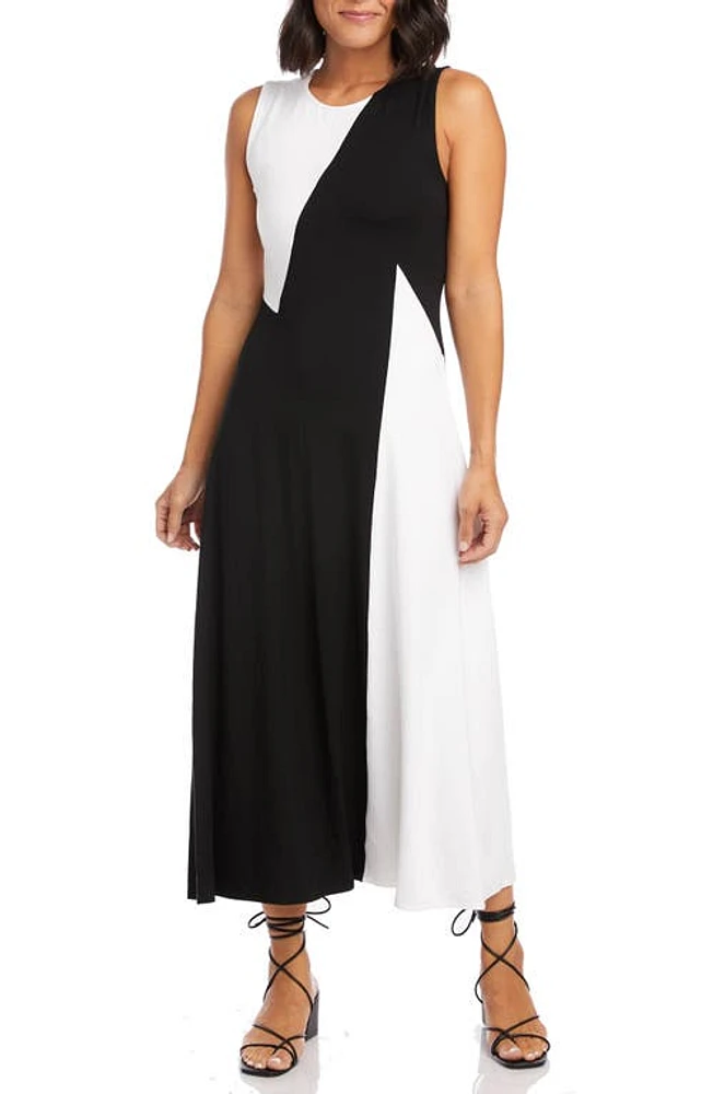 Karen Kane Sleeveless Colorblock Maxi Dress Bww at Nordstrom,