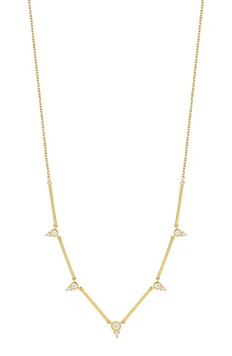 Bony Levy Aviva Diamond Station Necklace in 18K Yellow Gold at Nordstrom