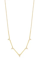 Bony Levy Aviva Diamond Station Necklace in 18K Yellow Gold at Nordstrom