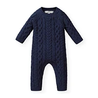 Hope & Henry Baby Cable Knit Sweater Romper at Nordstrom,