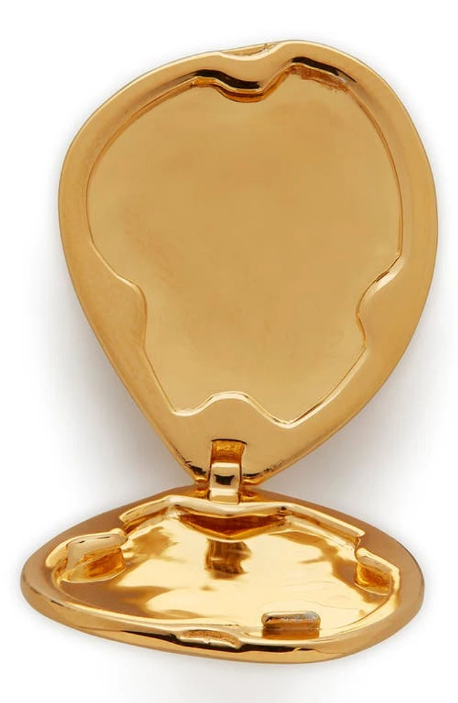 Monica Vinader Deia Pebble Locket Charm in Gp at Nordstrom