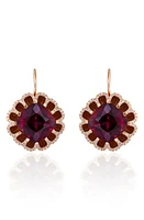 Mindi Mond Floating Rhodolite Garnet & Diamond Drop Earrings in Rose/Diamond/Garnet at Nordstrom