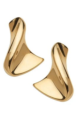 Jennifer Zeuner Anine Wavy Drop Earrings in 14K Yellow Gold Plated Silver at Nordstrom