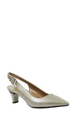 J. Reneé Mayetta Slingback Pump Taupe Faux Leather at Nordstrom,