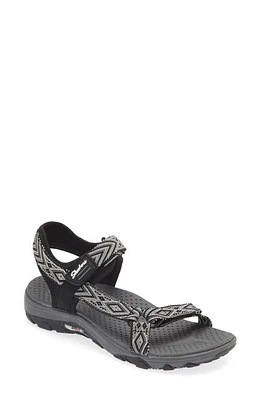 SKECHERS Arch Fit Sport Sandal Black/White at Nordstrom,