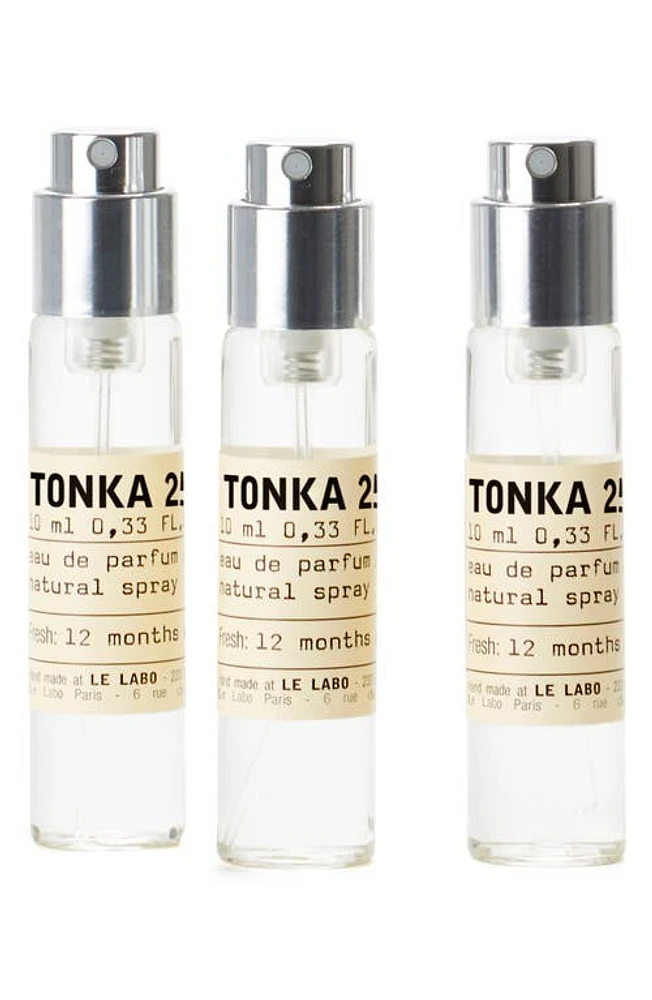 Le Labo Tonka 25 Eau de Parfum Travel Tube Refill Trio at Nordstrom, Size One Size Refill