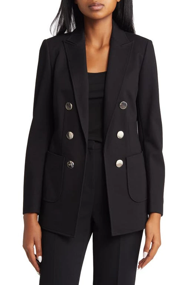 Anne Klein Faux Double Breasted Jacket Black at Nordstrom,