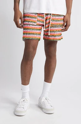 KROST Crushed Sand Knit Shorts Orange Multi at Nordstrom,