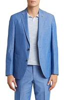 Ted Baker London Tampa Soft Constructed Cotton & Linen Sport Coat Light Blue at Nordstrom,