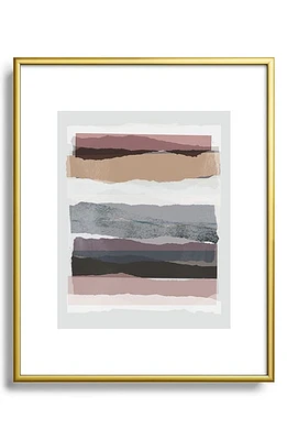 Deny Designs Pieces 16 Framed Art Print in Golden Tones at Nordstrom