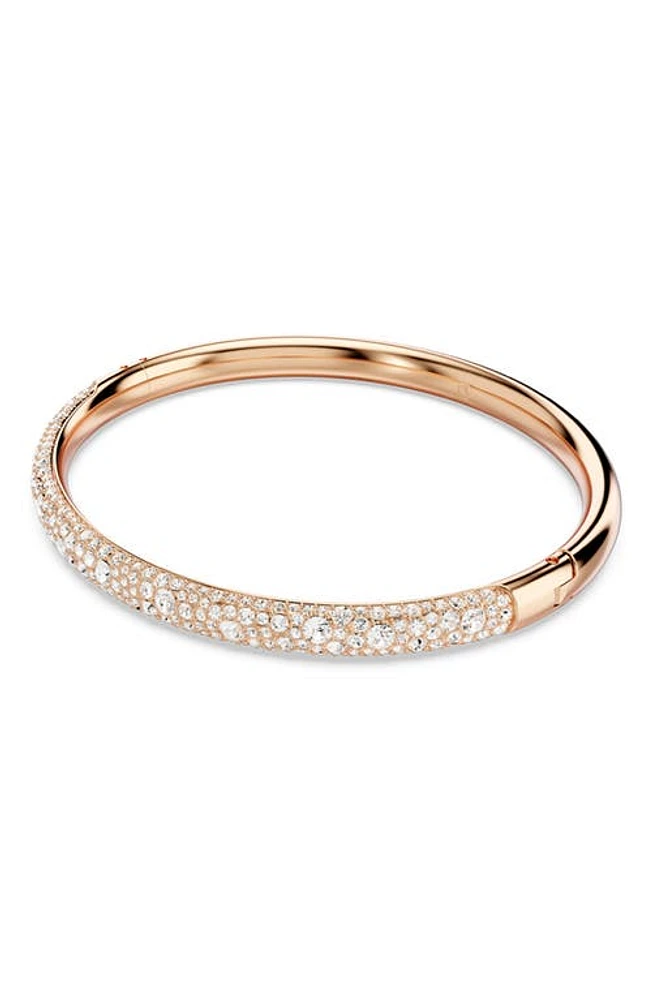 Swarovski Meteora Hinge Bangle in Rose Gold at Nordstrom