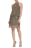 SL FASHIONS Chain Neck Blouson Dress at Nordstrom,