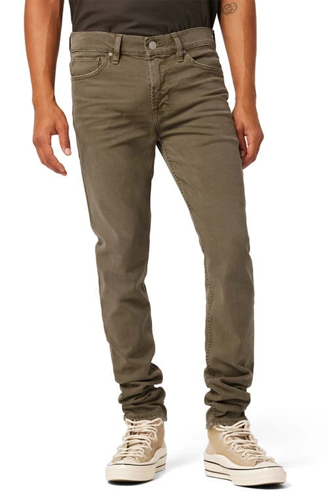 Hudson Jeans Axl Skinny Fit Jeans in Dk Olive at Nordstrom, Size 30