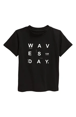 TINY TRIBE Kids' Waves for Days Graphic T-Shirt Black at Nordstrom,