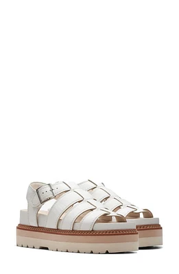 Clarks(r) Orianna Twist Sandal Off White Leather at Nordstrom,