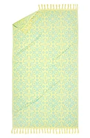 Rochelle Porter Tasseled Beach Towel in Blue/Sunshine at Nordstrom