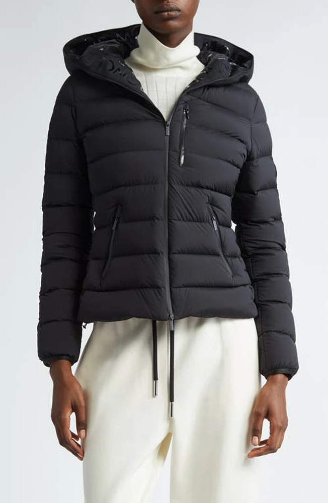 Moncler Herbe Quilted Hooded Down Puffer Jacket Black at Nordstrom,