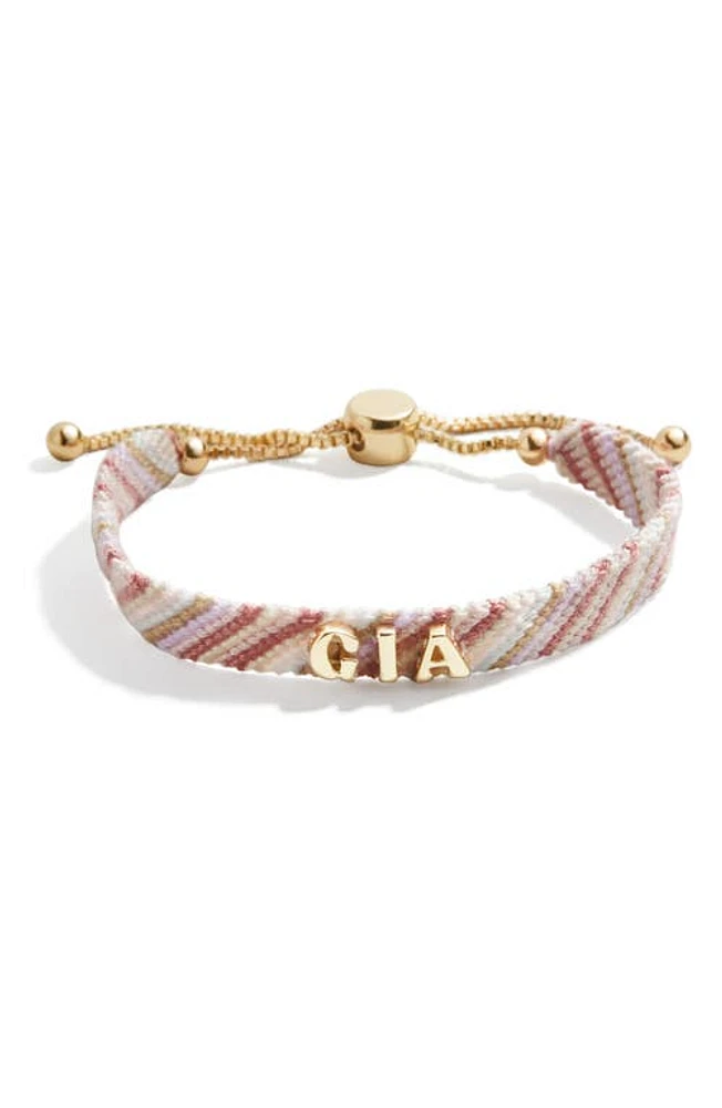 BaubleBar Custom Woven Friendship Bracelet in Pink at Nordstrom