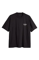 AllSaints Sanctum Cotton Graphic T-Shirt Jet Black at Nordstrom,