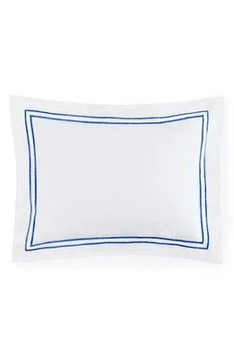 SFERRA Grande Hotel Boudoir Sham in White/Cornflower at Nordstrom