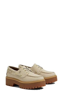 Timberland Stone Street Platform Boat Shoe Light Brown at Nordstrom,