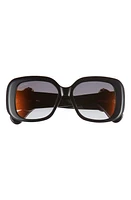 Cartier 54mm Square Sunglasses in Black at Nordstrom