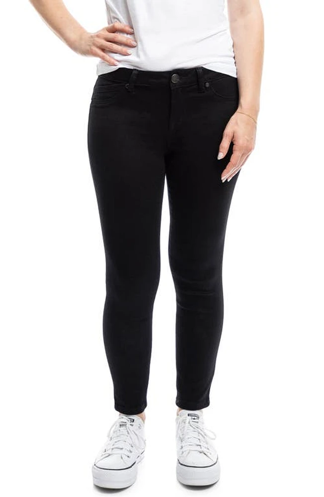 1822 Denim Butter Crop Skinny Jeans Black at Nordstrom,