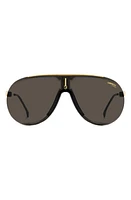 Carrera Eyewear Superchampion 99mm Aviator Sunglasses in Black Gold/Gray at Nordstrom