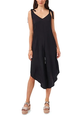 Vince Camuto Tie Shoulder Asymmetric Crop Jumpsuit at Nordstrom,