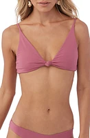 O'Neill Saltwater Solids Pismo Bikini Top in Berry at Nordstrom, Size Medium