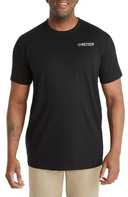 Johnny Bigg Abstract Method Longline Curve Hem Cotton Graphic T-Shirt Black at Nordstrom,