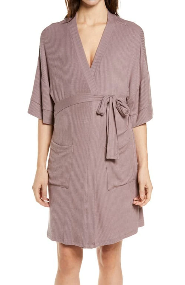 Belabumbum Anytime Maternity/Nursing Robe in Woodrose at Nordstrom