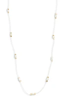 Isshi Desnuda Pearl Station Necklace in Glare at Nordstrom, Size 2