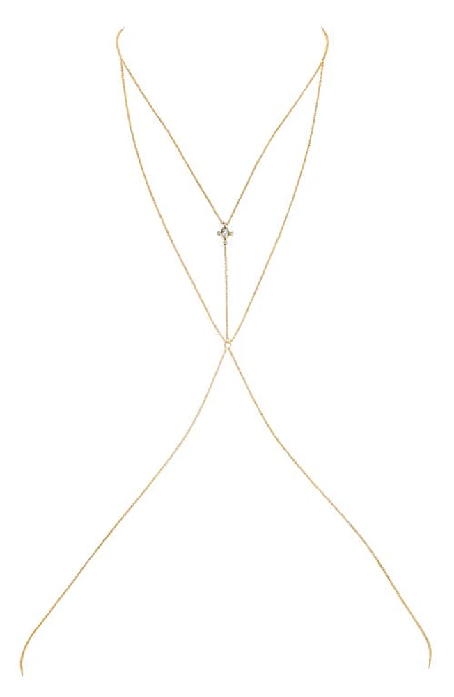 LILI CLASPE Flora Body Chain in Gold at Nordstrom, Size 30