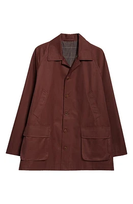 De Bonne Facture Forest Water Repellent Cotton Twill Jacket Plum at Nordstrom, Us