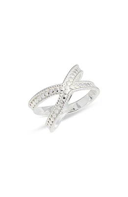 Anna Beck Classic Crossover Ring Silver at Nordstrom,