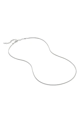 Monica Vinader Thin Snake Chain Necklace in Sterling Silver at Nordstrom