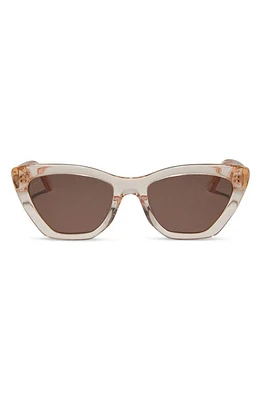 DIFF Camila 56mm Gradient Square Sunglasses in Vintage Rose Crystal/Brn Grad at Nordstrom