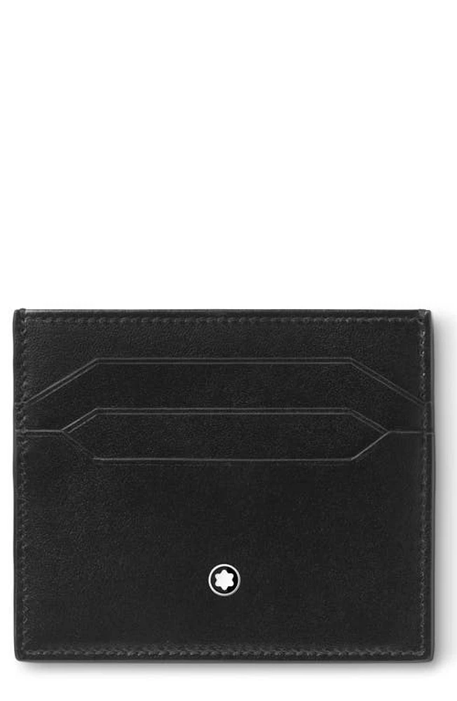 Montblanc Meisterstück Leather Card Case in Black at Nordstrom