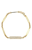 Bony Levy Varda Pavé Diamond Bar Bracelet in 18K Yellow Gold at Nordstrom, Size 7