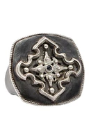 Armenta Men's Romero Cross Signet Ring in Silver at Nordstrom, Size 11.5