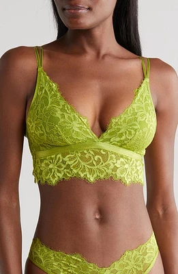 Hunkemöller Isabella Longline Bralette Lima Bean Green at Nordstrom,