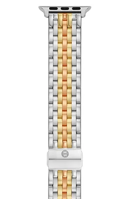 MICHELE Stainless Steel 20mm Apple Watch Bracelet Watchband in Tri-Tone at Nordstrom