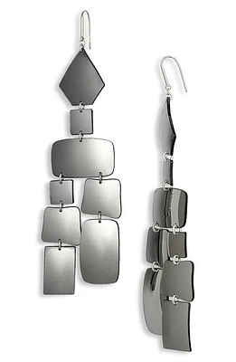 Isabel Marant Hope Geometric Drop Earrings in Anthracite/Silver at Nordstrom