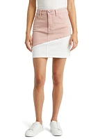 JEN7 by 7 For All Mankind Colorblock Denim Pencil Skirt Rose at Nordstrom,