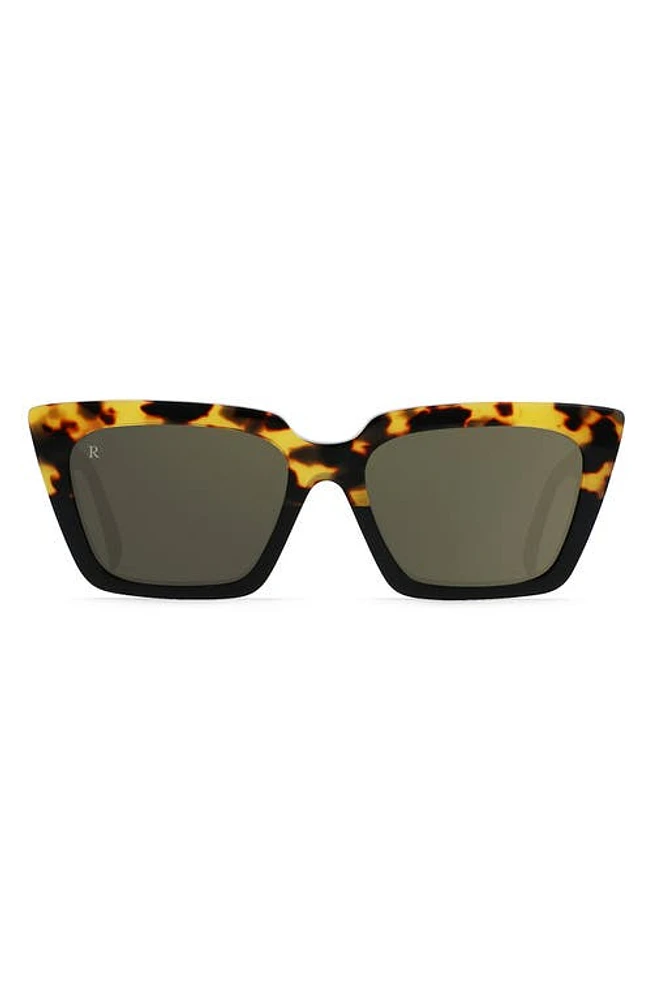 RAEN Keera 54mm Cat Eye Sunglasses in Tamarin Tort/Hi Pro Brnz Mirr at Nordstrom